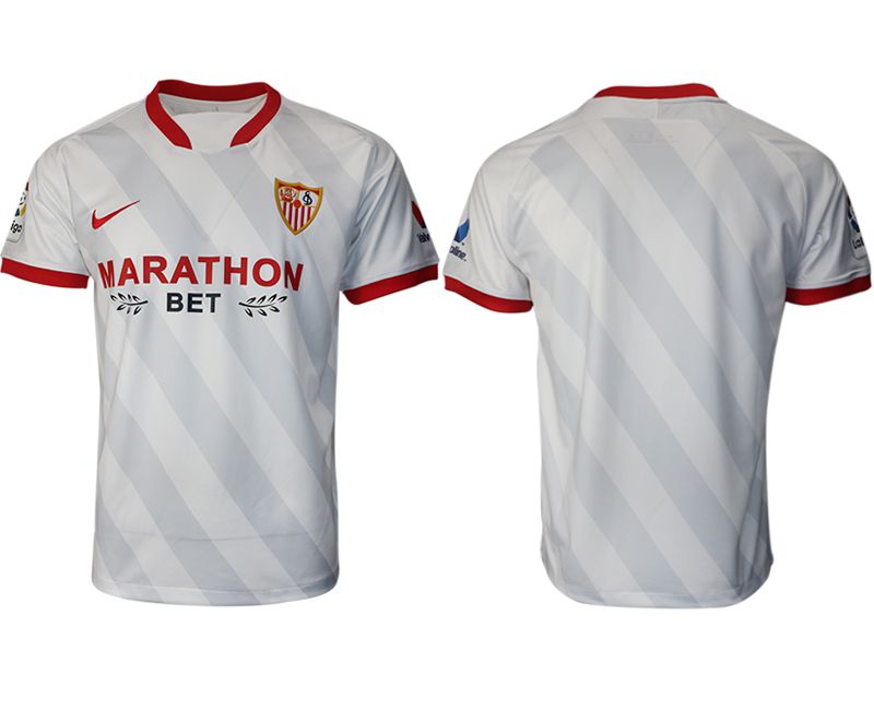 Men 2020-2021 club Sevilla FC home aaa version white Soccer Jerseys